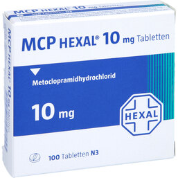 Abbildung: MCP Hexal 10 Tabletten 100 St, Tabletten PZN 07553340