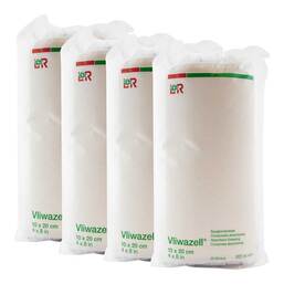 Abbildung: Vliwazell Kompressen 10x20cm unsteril 100 St, Kompressen PZN 07558567