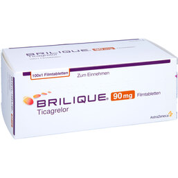 Abbildung: Brilique 90 mg Filmtabletten 100 St, Filmtabletten PZN 07560038
