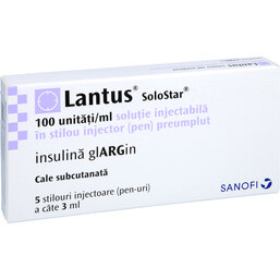 Abbildung: Lantus 100 E / ml Solostar Fertigpen 5X3 ml, Injektionslösung PZN 07563812