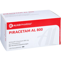 Abbildung: Piracetam AL 800 Filmtabletten 120 St, Filmtabletten PZN 07569714