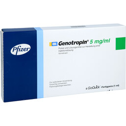 Abbildung: Genotropin 5 mg / ml Goquick Fertigpen 5 St, Fertigspritzen PZN 07572308