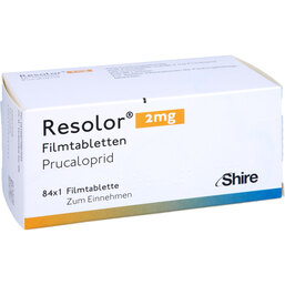 Abbildung: Resolor 2 mg Filmtabletten 84 St, Filmtabletten PZN 07580704