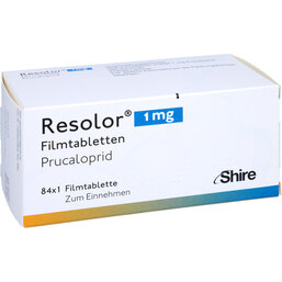 Abbildung: Resolor 1 mg Filmtabletten 84 St, Filmtabletten PZN 07580727
