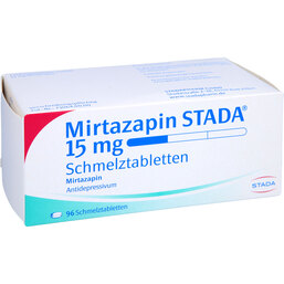 Abbildung: Mirtazapin STADA 15 mg Schmelztabletten 96 St, Schmelztabletten PZN 07586517