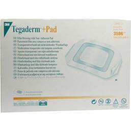 Abbildung: Tegaderm 3M Plus Pad 9x10cm Fertigverband 3586 25 St, Verband PZN 07590424