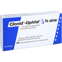 Abbildung: Clonid Ophtal 1 / 8 sine Augentropfen 30X0.5 ml, Augentropfen PZN 07591895