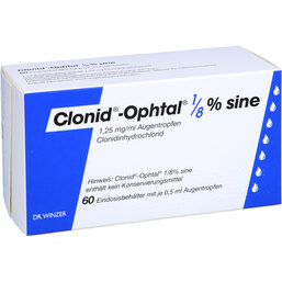 Abbildung: Clonid Ophtal 1 / 8 sine Augentropfen 60X0.5 ml, Augentropfen PZN 07591903