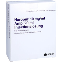 Abbildung: Naropin 10 mg / ml Ampulle Injektionslösung 5X20 ml, Injektionslösung PZN 07592216