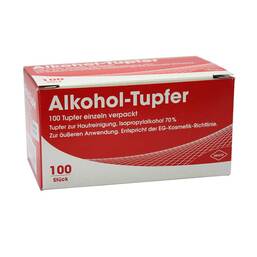 Abbildung: Alkoholtupfer einzeln verpac Tupfer, 100 St PZN 07592452