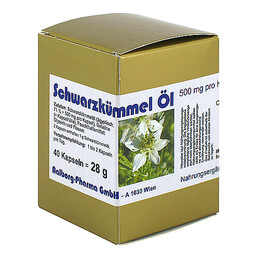 Abbildung: Schwarzkümmelöl Kapseln Kapseln, 40 St PZN 07594089