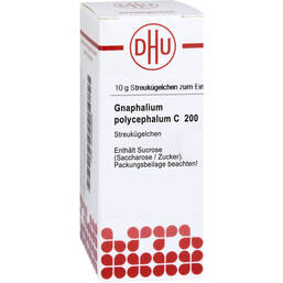 Abbildung: DHU Gnaphalium polycephalum C 200 G Globuli, 10 g PZN 07595686