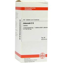 Abbildung: DHU Jaborandi D 6 Tabletten Tabletten, 200 St PZN 07595858