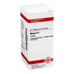 Abbildung: DHU Madar D 4 Tabletten Tabletten, 80 St PZN 07596289