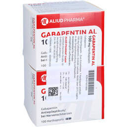 Abbildung: Gabapentin AL 100 mg Hartkapseln 200 St, Hartkapseln PZN 07601866