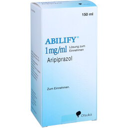Abbildung: Abilify 1 mg / ml Lösung zum Einnehmen 150 ml, Lösung zum Einnehmen PZN 07605031