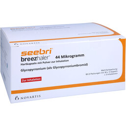 Abbildung: Seebri Breezhaler 44 Mikrogramm Hartkap.mit Pul.z.In 3X30 St, Hartkapseln mit Pulver zur Inhalation PZN 07605137