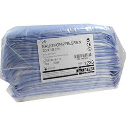 Abbildung: Saugkompressen unsteril 10x2 25 St, Kompressen PZN 07607202