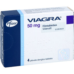 Abbildung: Viagra 50 mg Filmtabletten 4 St, Filmtabletten PZN 07607395