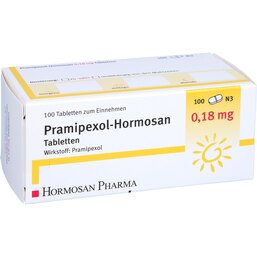 Abbildung: Pramipexol Hormosan 0,18 mg Tabletten 100 St, Tabletten PZN 07609158