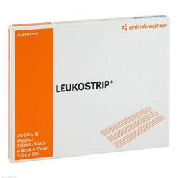 Abbildung: Leukostrip Wundnahtstreifen 10X3 St, Pflaster PZN 07610380