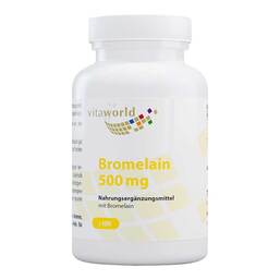 Abbildung: Bromelain 500 mg Kapseln Vita World Kapseln, 100 St PZN 07611451