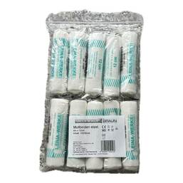 Abbildung: Mullbinden 4mx12cm elastisch 100 St, Binden PZN 07623098