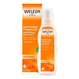 Abbildung: Weleda Sanddorn Reichhaltige Pflegelotion Lotion, 200 ml PZN 07625298
