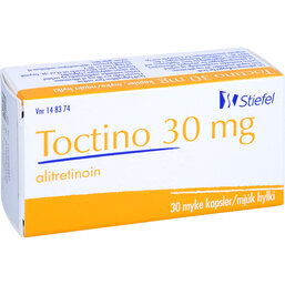 Abbildung: Toctino 30 mg Weichkapseln 30 St, Weichkapseln PZN 07625648