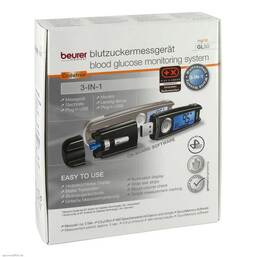Abbildung: Beurer GL50 mg / dl Blutzuckermessgerät schwarz 1 St PZN 07626694