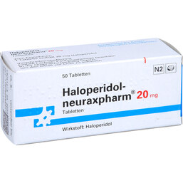 Abbildung: Haloperidol neuraxp. 20 mg Tabletten 50 St, Tabletten PZN 07626889