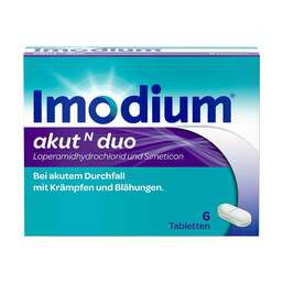 Abbildung: Imodium akut N duo Tabletten Tabletten, 6 St PZN 07628552