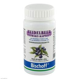 Abbildung: Heidelbeer Extrakt Kapseln 80 St, Kapseln PZN 07637893