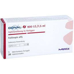 Abbildung: Gonal F 900 I.E. / 1,5 ml 66 Mikr. / 1,5ml Fertigpen 1 St, Injektionslösung in einem Fertigpen PZN 07652639