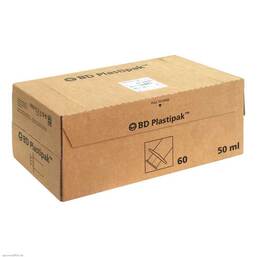 Abbildung: BD Plastipak Spr.Luer Lok zentr. 60X50 ml, Spritzen PZN 07657513