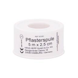 Abbildung: Heftpflaster Kunstseide 5mx2,5cm DIN 13019-EL 1 St, Pflaster PZN 07660610