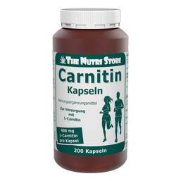 Abbildung: Carnitin 400 mg Kapseln 200 St, Kapseln PZN 07662796