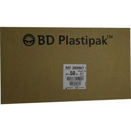 Abbildung: BD Plastipak Wund-u.BlaseNasenspray Katheter Ans. 50 / 60 ml 60 St, Spritzen PZN 07664217