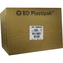 Abbildung: BD Plastipak Wund-u.BlaseNasenspray Katheter Ans. 100 ml 25 St, Spritzen PZN 07664223