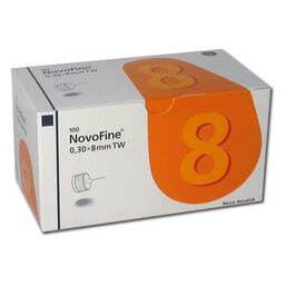 Abbildung: Novofine 8 Kanülen 0,30x8 mm 30 G thinwall Kanüle, 100 St PZN 07669539