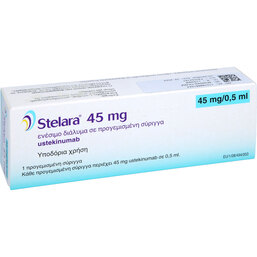 Abbildung: Stelara 45 mg Injektionslösung in einer Fertigspritze 1 St, Injektionslösung PZN 07686615