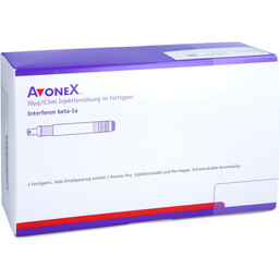 Abbildung: Avonex 30 µg / 0,5 ml Injektionslösung in einem Fertigpen 4 St, Injektionslösung in einem Fertigpen PZN 07687520