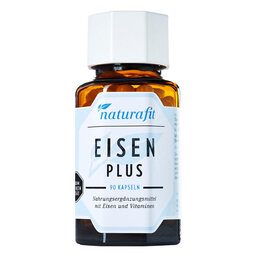 Abbildung: Naturafit Eisen Plus Kapseln 90 St, Kapseln PZN 07703851