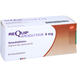 Abbildung: Requip-Modutab 4 mg Retardtabletten 84 St, Retard-Tabletten PZN 07703905