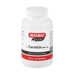 Abbildung: L-Carnitin 1000 mg Megamax Tabletten Tabletten, 60 St PZN 07707085