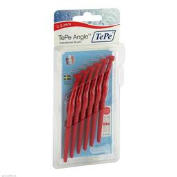 Abbildung: Tepe Angle Interdentalbürste 0,5mm rot 6 St, Zahnbürste PZN 07708848
