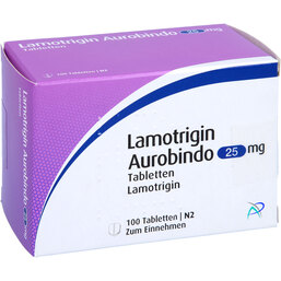 Abbildung: Lamotrigin Aurobindo 25 mg Tabletten 100 St, Tabletten PZN 07712689