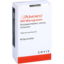 Abbildung: Alvesco 160 µg 60 Hub Dosieraerosol 1 St, Dosieraerosol PZN 07717592