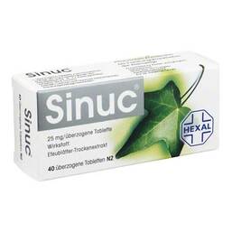 Abbildung: Sinuc überzogene Tabletten Überzogene Tabletten, 40 St PZN 07727372