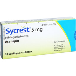 Abbildung: Sycrest 5 mg Sublingualtabletten 20 St, Sublingualtabletten PZN 07728153